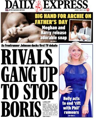 Daily Express front page