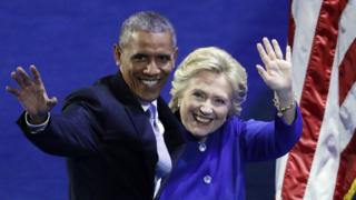 Barack Obama y Hillary Clinton