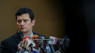 Moro em coletiva de imprensa