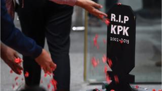 Protes revisi UU KPK