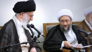 صادق لاریجانی و آیت الله خامنه ای