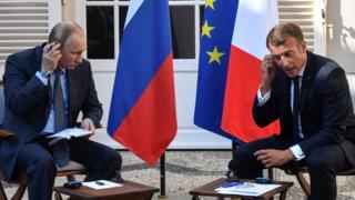 Путин и Макрон