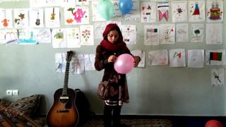 Mursal, one of around 50 children involved in the 'Love kids' project