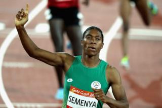 Umunonotsi w'umunyafrika yepfo yiruka imetero 800, Caster Semenya