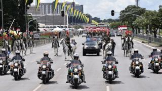Simulação da posse de Bolsonaro, feita em 30 de dezembro
