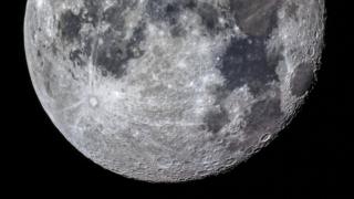 telescope image of the moon surface