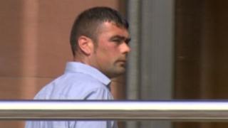 Paul Gallon outside Newcastle Crown Court