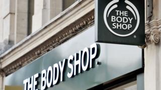 The Body Shop sign