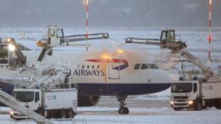 plane de-icing