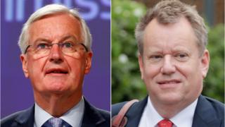 Michel Barnier and David Frost