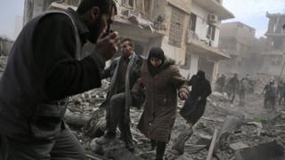 Families in Eastern Ghouta