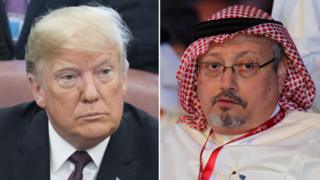 Donald Trump and Jamal Khashoggi
