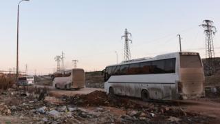 اتوبوسها در حلب