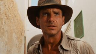 Raiders of the Lost Ark stars Harrison Ford as Indiana Jones