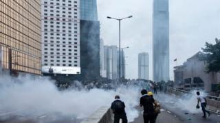 6月12日,香港金钟。