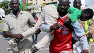 Wasu 'yan Shi'a a Abuja lokacin zanga-zanga