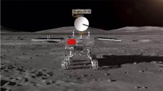 Chang'e-4 rover shown on Chinese state media