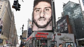 Billboard add with Colin Kaepernick