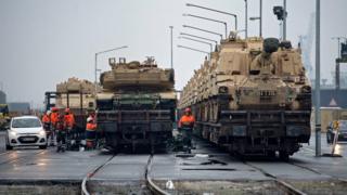 Американская боронетехника в Германии