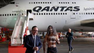 Alan Joyce, Chief Executive Officer of Qantas, and an indigenous Australian