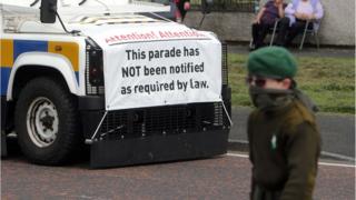 The parade took place in the Kilwilkie area of Lurgan on Saturday afternoon
