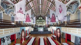 The photos on display at West Bromwich town hall