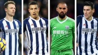 Gareth Barry, Jonny Evans, Jake Livermore ati Boaz Myhill