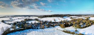 Sunningwell in the snow