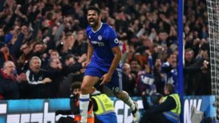 Dan wasan gaba na Chelsea Diego Costa