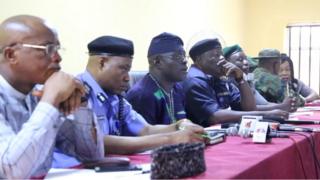 Awọn olori ileeṣẹ agbofinro ati olori ajọ INEC ni ipinlẹ Ọyọ