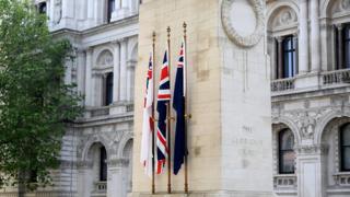 A view of the Cenotaph in London