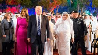 سعودي کې د ټرمپ تود هرکلی وشو