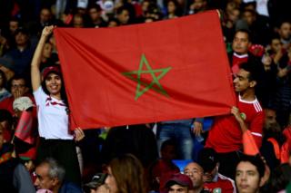 De jeunes supporters marocains.