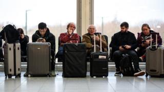 Пассажиры в Гатвике