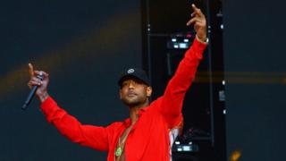 French rapper Booba performs during Les Vieilles Charrues Festival in Carhaix, France, 18 July 2019