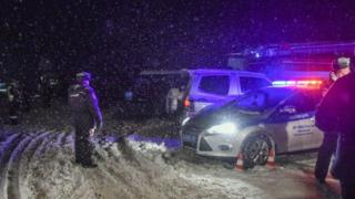 Russian plane crash site