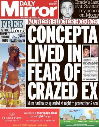 Daily Mirror front page 17th May