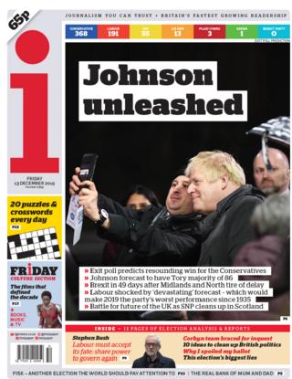 Newspaper headlines: 'Rejoice for Boris' after 'historic' Tory win ...