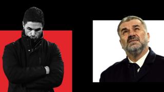 Mikel Arteta and Ange Postecoglou