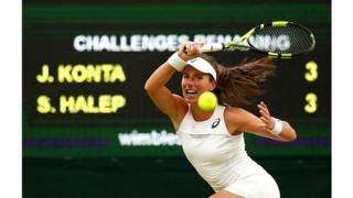 Elle devient ainsi la première britannique demi-finaliste de Wimbledon depuis Virginia Wade en 1978.