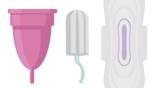 Copa menstrual, tampón y compresa