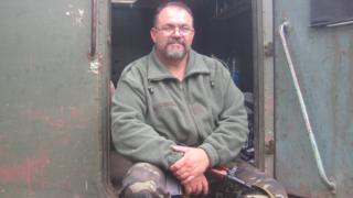 Володимир Калюжний у Маріуполі, 2014 рік.