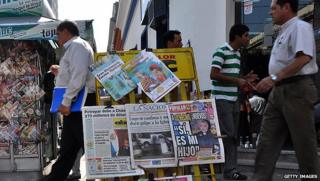 News stand in Paraguay