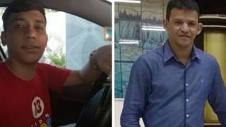 Charlione Lessa (à esquerda) e Valdemir Mendes Cirino. Famílias de ambos dizem que eles foram assassinados por questões políticas, durante as eleições para presidente no Brasil em 2018