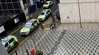 Police cars on Buckle Street
