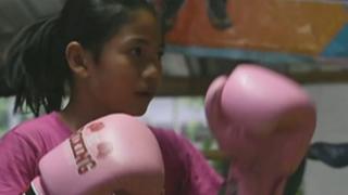 boxing girl