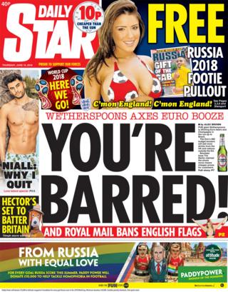 Daily Star front page