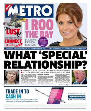 Metro front page - 01/06/18
