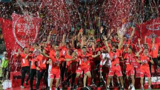 شادمانی بازیکنان پرسپولیس