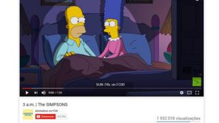 Cena de clipe dos Simpsons